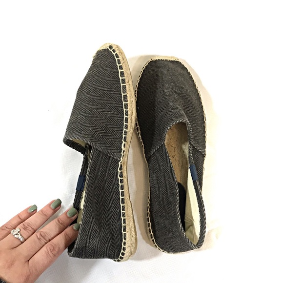Soludos Shoes - Soludos Gray Dali Twill Espadrilles Size 9